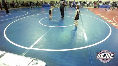 55 lbs Quarterfinal - Wesley Barnes, F-5 Grappling vs Jett Hinz, Weatherford Youth Wrestling