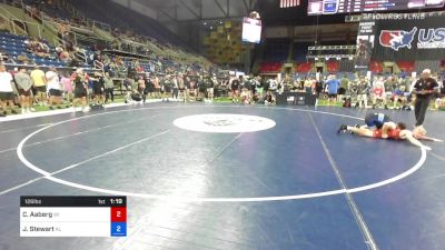 126 lbs Cons 16 #2 - Cade Aaberg, Wisconsin vs John Stewart, Alabama