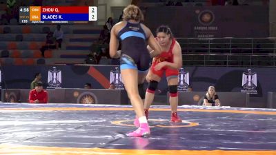 76 kg prelims - Qian Zhou (CHN) vs Kennedy Blades (USA)