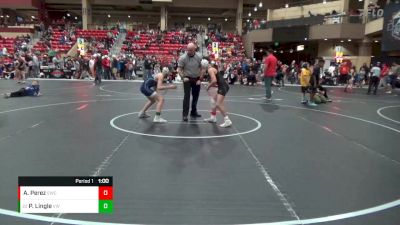 96 lbs Cons. Round 1 - Paxton Lingle, Victory Wrestling vs Abram Perez, Salina Wrestling Club