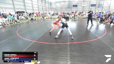 152 lbs Placement Matches (16 Team) - David Jewell, Georgia BLACK vs Gage Losiewicz, Wisconsin Blue