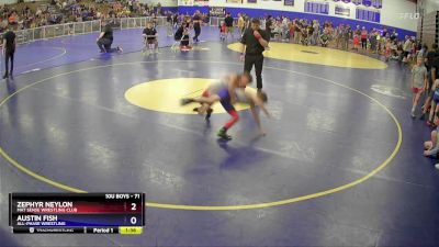 71 lbs Round 2 - Zephyr Neylon, Mat Sense Wrestling Club vs Austin Fish, All-Phase Wrestling