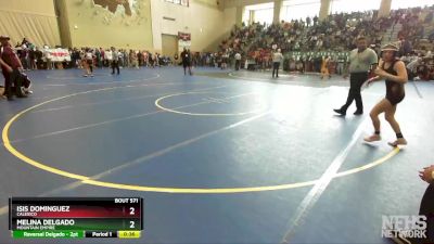 108 Girls Cons. Round 1 - Isis Dominguez, Calexico vs Melina Delgado, Mountain Empire