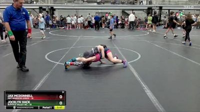 68 lbs Finals (2 Team) - Jocelyn Hack, Buffalo Valley WC vs Jax McDonnell, Mat Warriors Green