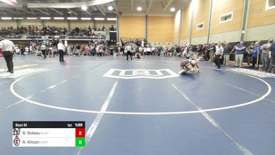 190 lbs Round Of 32 - Brayden Soleau, East Lyme/Norwich Tech vs Ruairi Ritson, Canton