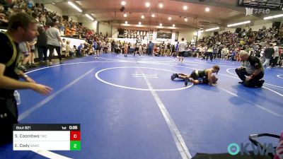 75 lbs Consi Of 4 - Stonewall Coombws, Tahlequah Wrestling Club vs Easton Cody, Broken Arrow Wrestling Club