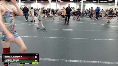 72 lbs Placement (4 Team) - Joaquin Corso, Bitetto Trained vs Maddox Plambeck, Terps East Coast Elite