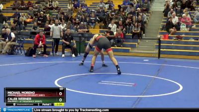 197 lbs Champ. Round 1 - Caleb Werner, University Of Providence (Mont.) vs Michael Moreno, Arizona Christian University (Ariz.)