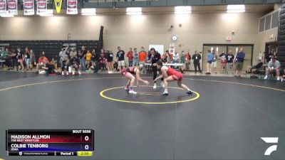 132 lbs Quarterfinal - Colbie Tenborg, Iowa vs Madison Allmon, The Best Wrestler