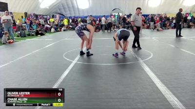 115 lbs Finals (2 Team) - Oliver Lester, Killer Elite vs Chase Allen, Olmsted Falls