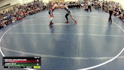 140 lbs Round 3 (6 Team) - Jaden Bult, South Dakota Lightning vs Brooks Grunefelder, North Dakota 2