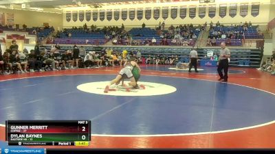 138 lbs 2nd Wrestleback (16 Team) - Dylan Baynes, Eastside Hs vs Gunner Merritt, Coffee