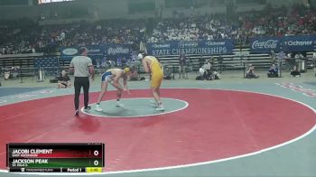 D 1 190 lbs 1st Place Match - Jacobi Clement, East Ascension vs Jackson Peak, St. Paul`s