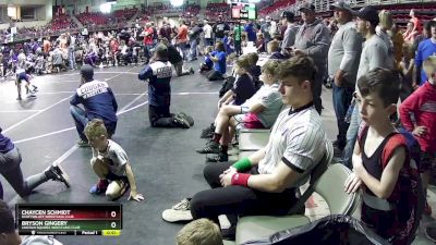 50 lbs Champ. Round 1 - Bryson Gingery, Lincoln Squires Wrestling Club vs Chaycen Schmidt, Scottsbluff Wrestling Club