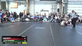 76 lbs Round 3 (8 Team) - Cash Bratt, Dynasty vs Jacob Saunders, TSB