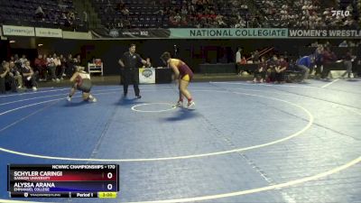 170 lbs Champ. Round 2 - Schyler Caringi, Gannon University vs Alyssa Arana, Emmanuel College