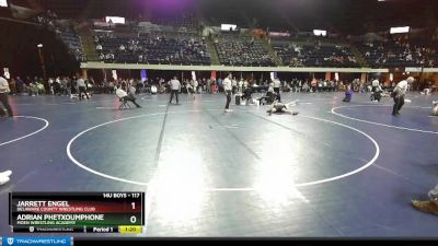 117 lbs Champ. Round 2 - Jarrett Engel, Delaware County Wrestling Club vs Adrian Phetxoumphone, Moen Wrestling Academy