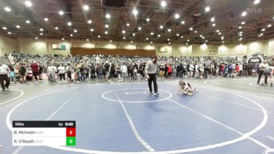 58 lbs Quarterfinal - Bentley Mcilwain, Central Catholic vs Ryker O'Rayeh, Gold Rush