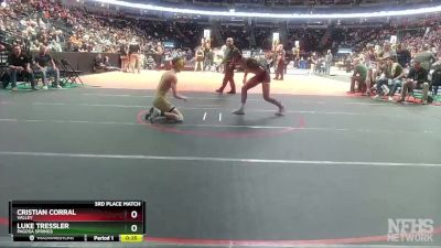 132-3A 3rd Place Match - Luke Tressler, Pagosa Springs vs Cristian Corral, Valley