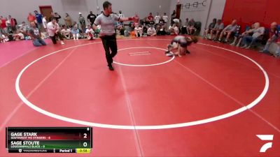 105 lbs Round 3 (8 Team) - Gage Stark, Southwest MO Stingers vs Sage Stoute, Louisianimals Black