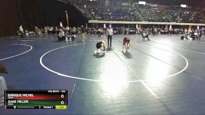 132 lbs Cons. Round 4 - Gage Miller, Iowa vs Enrique Michel, Iowa