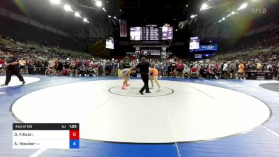 132 lbs Rnd Of 128 - Drew Fifield, Illinois vs Ames-Michael Hoevker, California