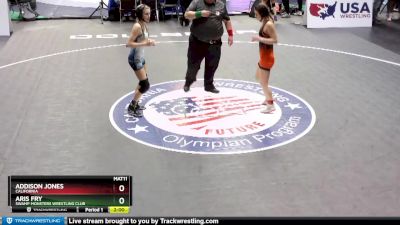 106 lbs Round 2 - Addison Jones, California vs Aris Fry, Swamp Monsters Wrestling Club