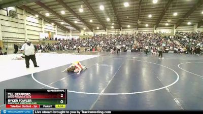 96 lbs Quarterfinal - Till Stafford, Bruin Wrestling Club vs Ryker Fowler, Champions Wrestling Club