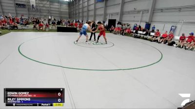 220 lbs Placement Matches (16 Team) - Edwin Gomez, Oklahoma Outlaws Red vs Riley Simmons, Washington