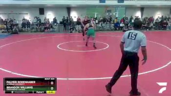 285 lbs Semifinal - Brandon Williams, Greensboro College vs Palmer Rodenhaber, Alvernia University