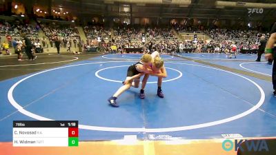 78 lbs Round Of 16 - Charley Novosad, R.a.w. vs Hope Widman, Tuttle Wrestling