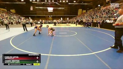 5A - 113 lbs Quarterfinal - Carlos Leyva, Arkansas City vs Caden Denton, Wichita-Bishop Carroll