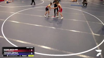 98 lbs 3rd Place Match - Ryder Refsland, Grynd Wrestling vs Mathias Liepold, Flat Earth Wrestling Club