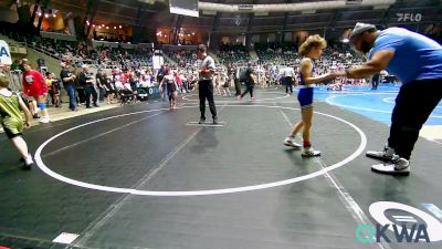 67 lbs Consolation - Corban Coleman, Deer Creek Wrestling Club vs Aaron Delgado, Tuttle Wrestling