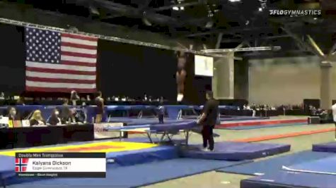 Kalyana Dickson - Double Mini Trampoline, Eagle Gymnastics TX - 2021 USA Gymnastics Championships