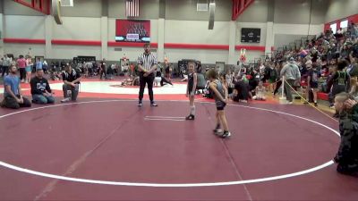 50 lbs Quarterfinal - Cora Finnegan, Panther Paws Youth Wrestling vs Kadence Miller, Arab Youth Wrestling