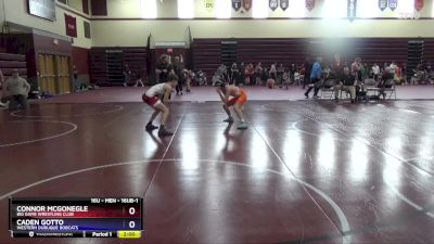 16UB-1 lbs Round 3 - Connor McGonegle, Big Game Wrestling Club vs Caden Gotto, Western Dubuque Bobcats