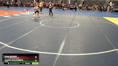 85 lbs Cons. Round 1 - Evan Becker, W-K (Wabasha/Kellogg) vs Mason Hollenbeck, Edina