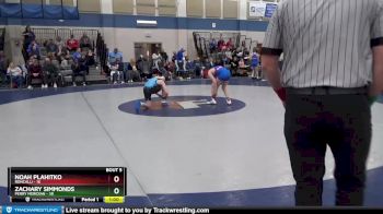 105 lbs Round 3 (4 Team) - Zachary Simmonds, Perry Meridian vs Noah Plahitko, Roncalli