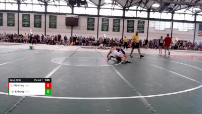 115-128 lbs Champ. Round 1 - Gavin Ekberg, North Boone Wrestling Club vs Logan Makiney, Washington High School