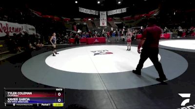 102 lbs Quarterfinal - Tyler Coleman, California vs Xavier Garcia, Red Wave Wrestling