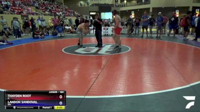 160 lbs Cons. Round 4 - Thayden Root, IL vs Landon Sandoval, NM