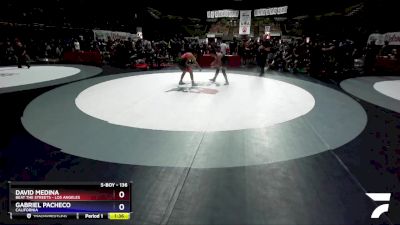 136 lbs Quarterfinal - David Medina, Beat The Streets - Los Angeles vs Gabriel Pacheco, California