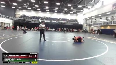 125 lbs Semifinal - Calderon Christopher, Mt San Antonio College vs Danny Arellano, Sierra College