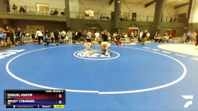 126 lbs Cons. Round 6 - Manuel Martir, CA vs Brody Lybarger, OR