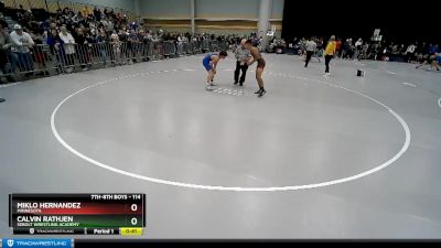 114 lbs Champ. Round 2 - Calvin Rathjen, Sebolt Wrestling Academy vs Miklo Hernandez, Minnesota