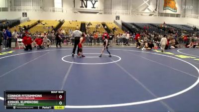 53 lbs Cons. Round 3 - Connor Fitzsimmons, Clarence Wrestling Club vs Ezekiel Klimekoski, Club Not Listed