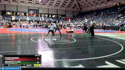 5A-113 lbs Cons. Round 2 - Tyler Rhodes, Loganville HS vs Brendan Clark, Chattahoochee HS