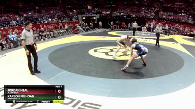 D3-144 lbs Cons. Round 3 - Jordan Neal, Allen East vs Karson Milhoan, Barnesville