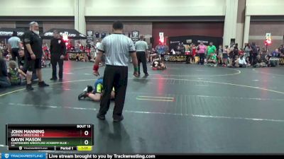 107 lbs Round 5 (6 Team) - John Manning, Spatola Wrestling vs Gavin Mason, Contenders Wrestling Academy Blue